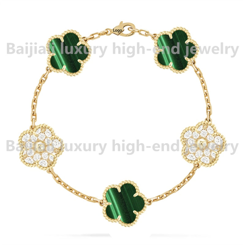 Yellow Gold Clover Bracelet