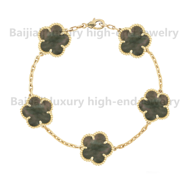 Yellow Gold Clover Bracelet