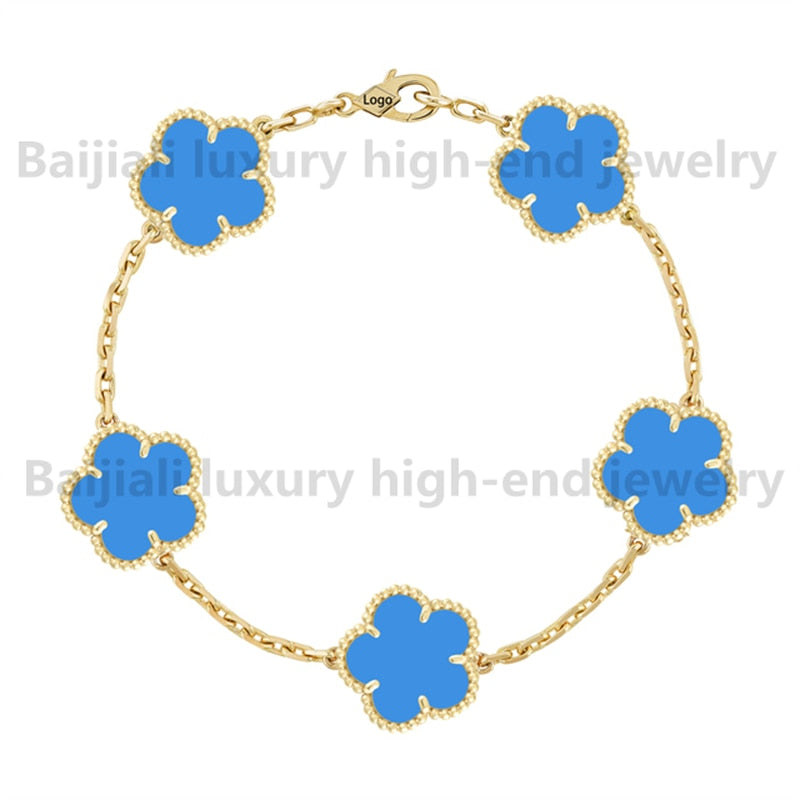 Yellow Gold Clover Bracelet