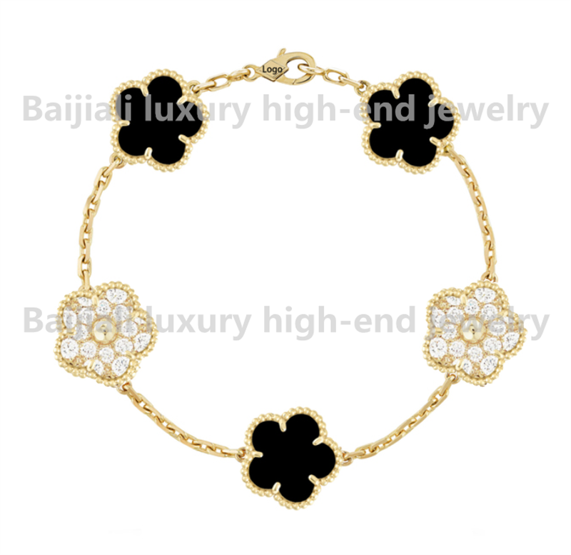 Yellow Gold Clover Bracelet