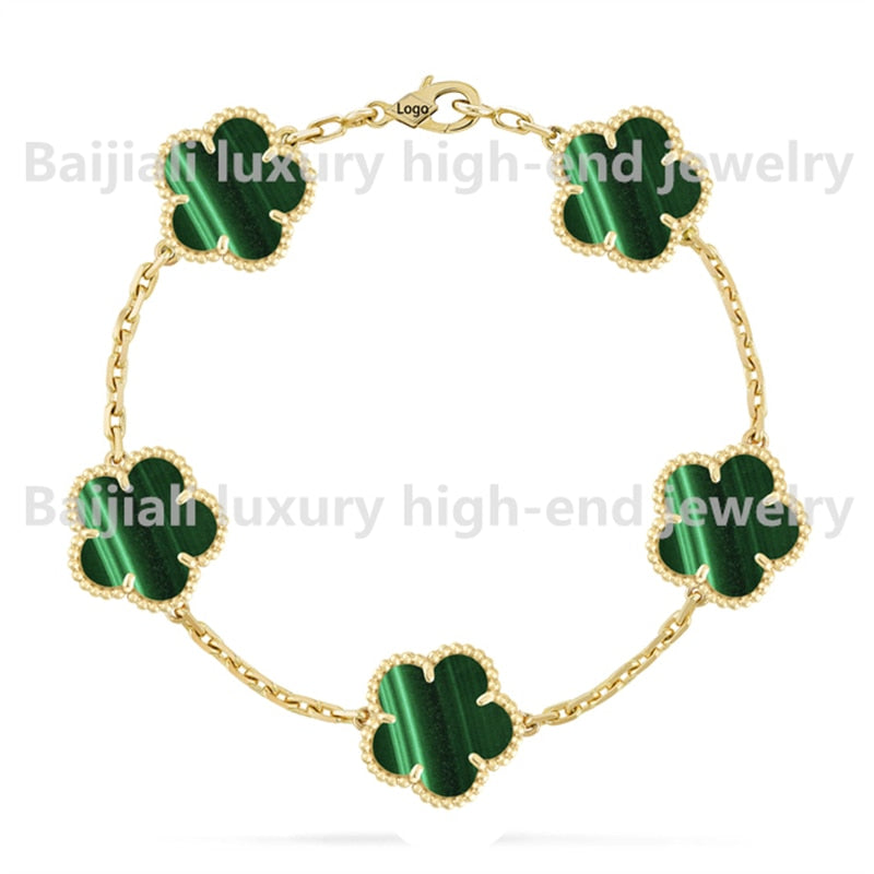 Yellow Gold Clover Bracelet